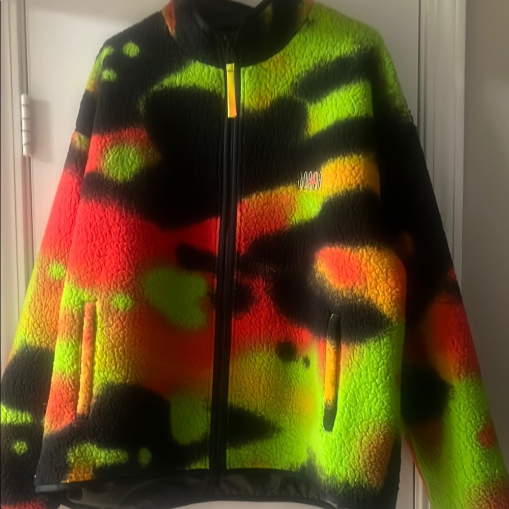 Vibrant Multicolor Fleece Jacket